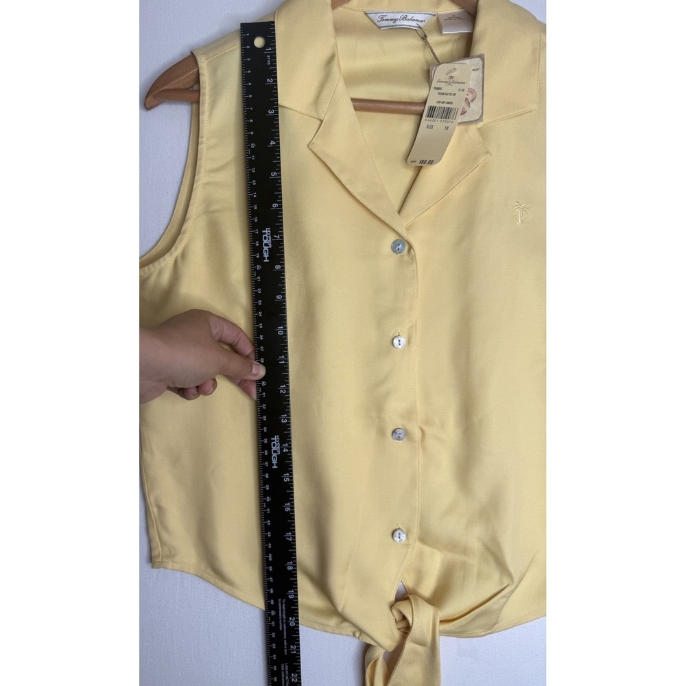 NWT Tommy Bahama Ocean Silk TIE TOP Size 10 Tag $80 Dry Ginger Beach Vacation - Picture 12 of 12